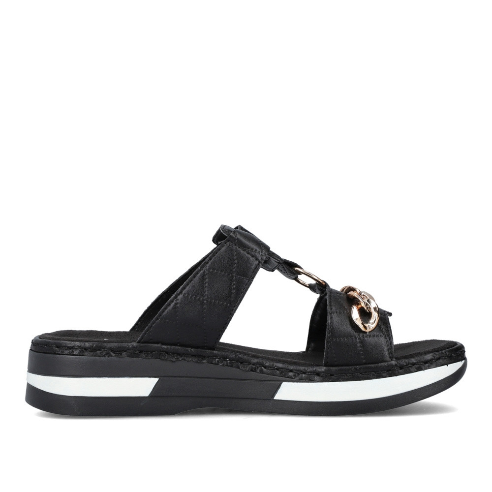 detail Dámské nazouváky RIEKER RIE-10201193-S2 černá