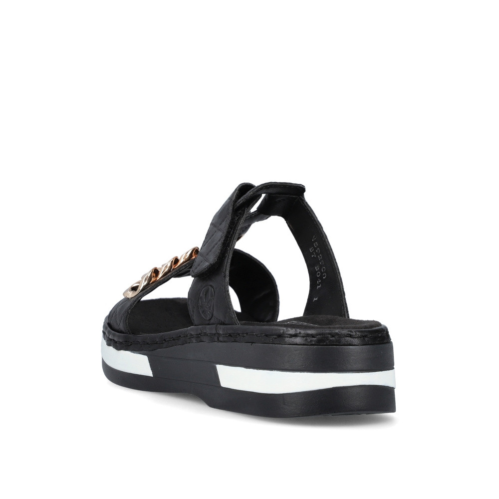 detail Dámské nazouváky RIEKER RIE-10201193-S2 černá