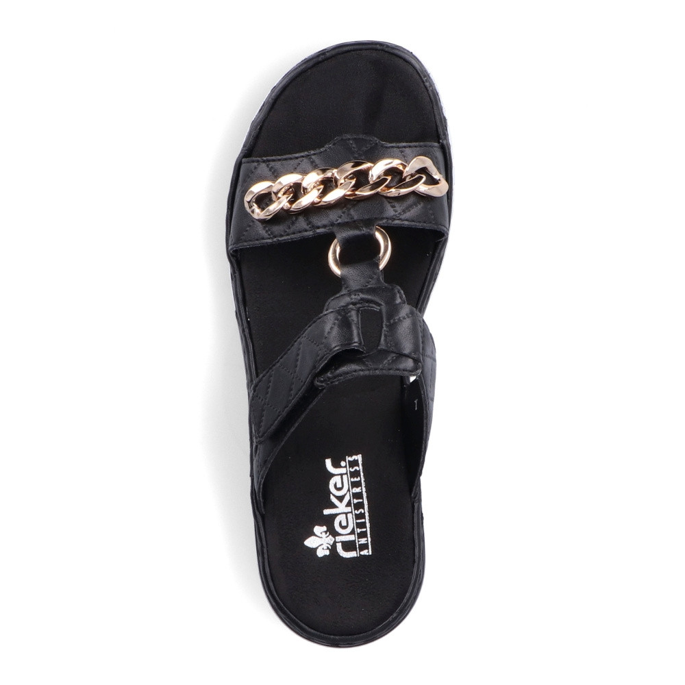 detail Dámské nazouváky RIEKER RIE-10201193-S2 černá