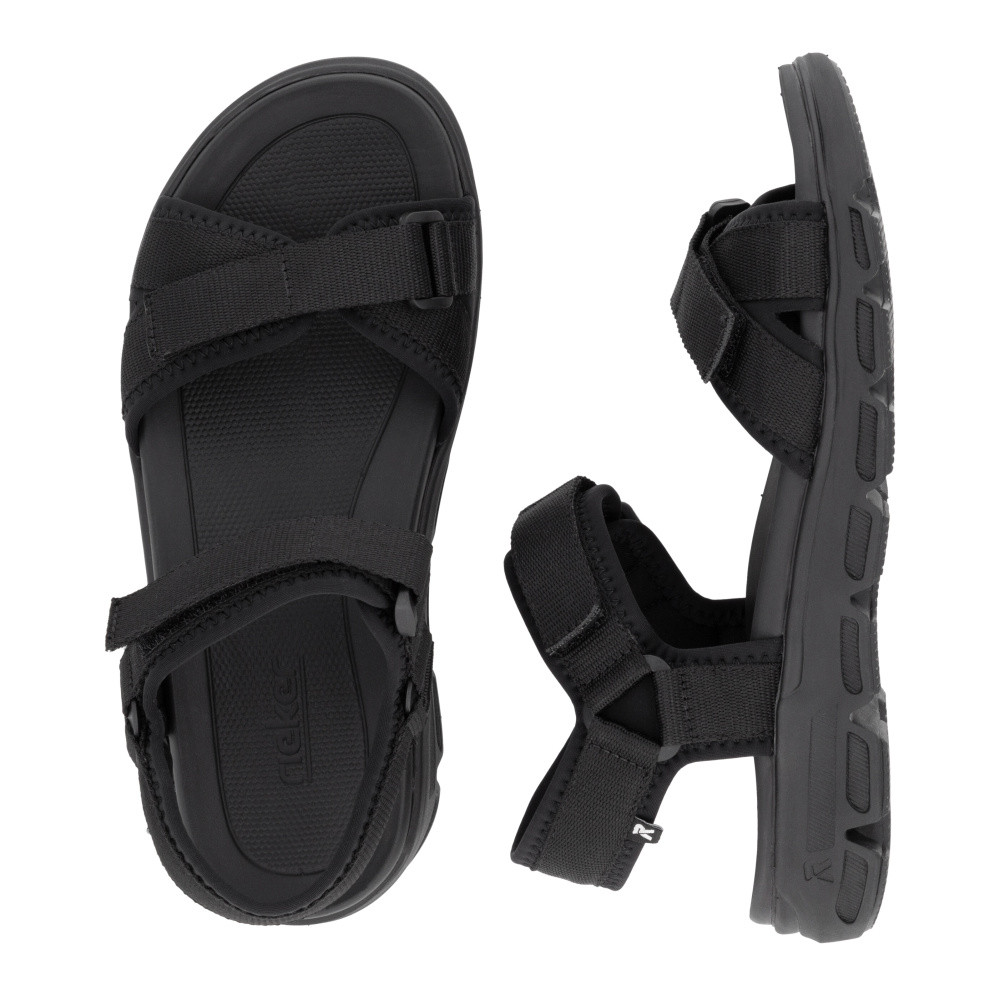 detail Dámské sandály RIEKER V8401-00 černá S5