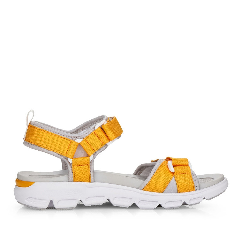 detail Dámské sandály RIEKER RIE-10201208-S2 žlutá