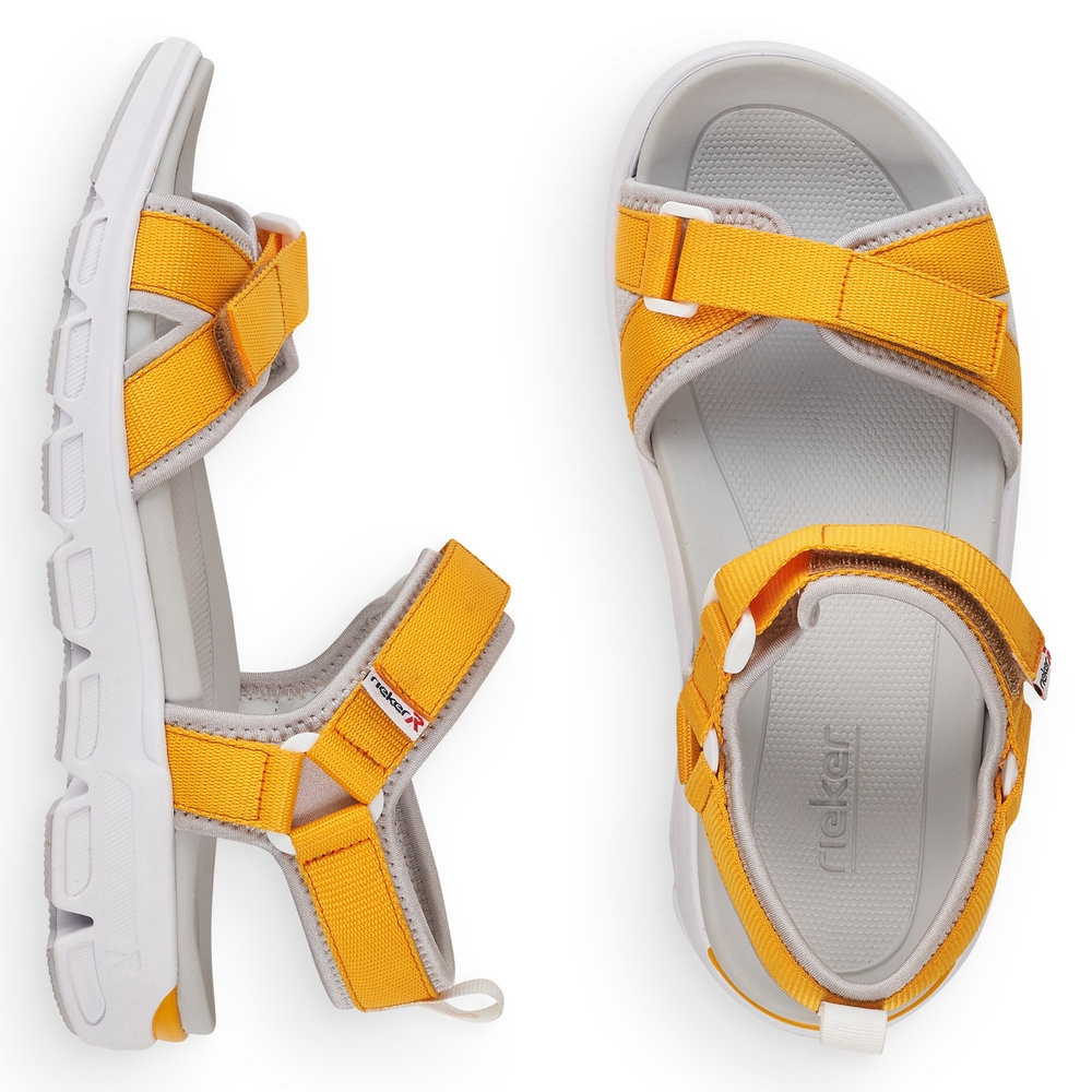 detail Dámské sandály RIEKER RIE-10201208-S2 žlutá