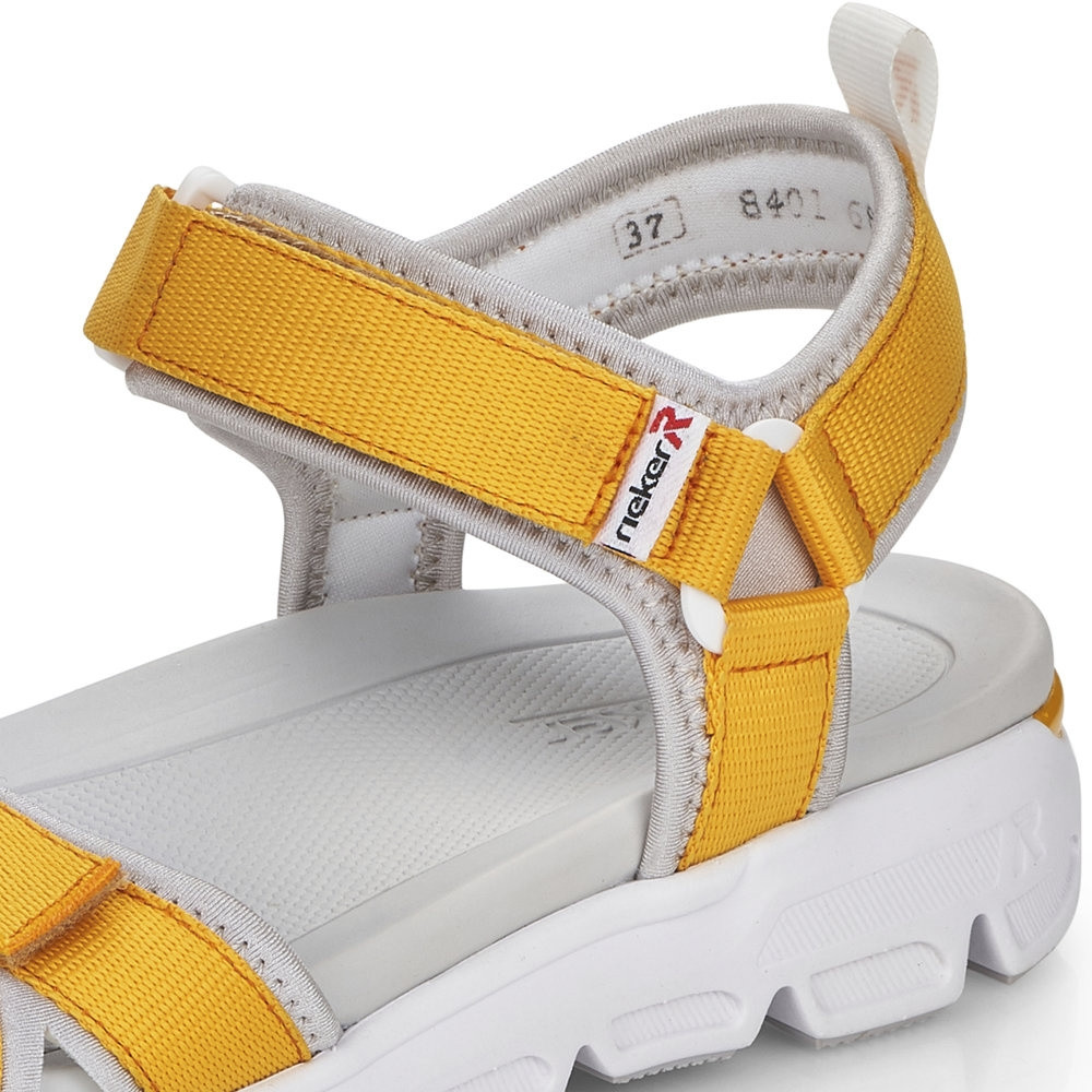 detail Dámské sandály RIEKER RIE-10201208-S2 žlutá
