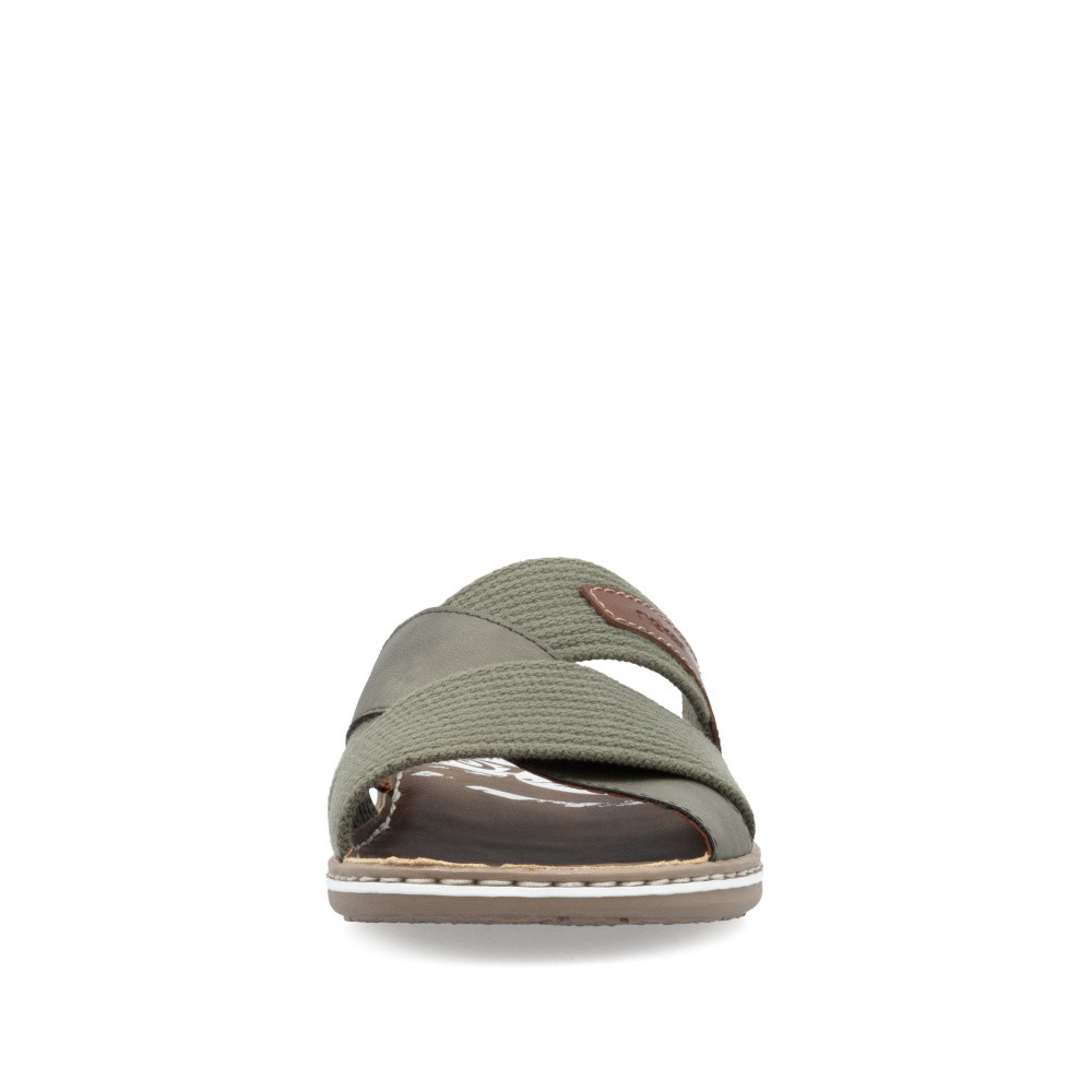 detail Pánské nazouváky RIEKER 21066-54 zelená S5