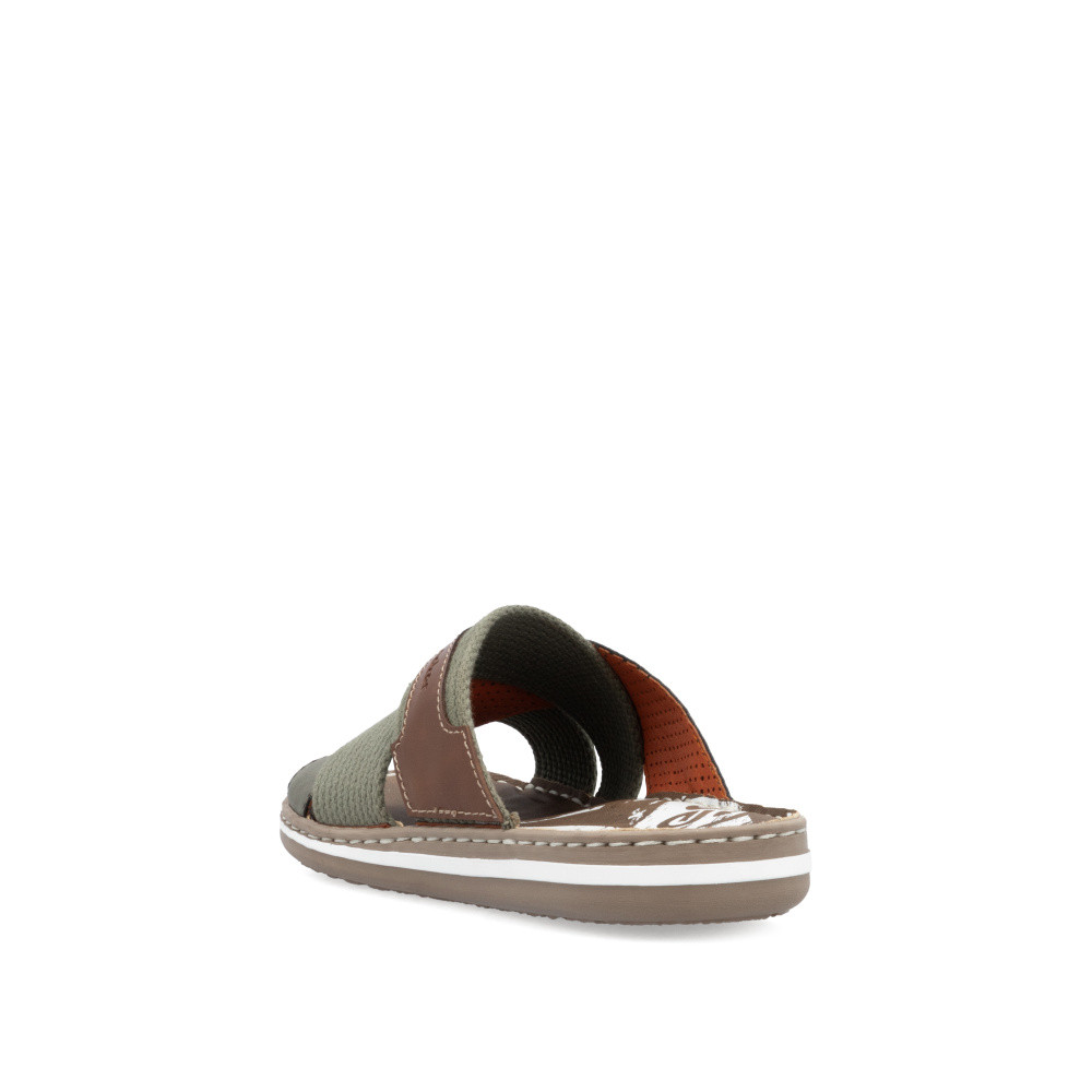 detail Pánské nazouváky RIEKER 21066-54 zelená S5