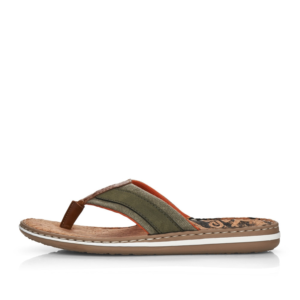 detail Pánské žabky RIEKER 21095-54 zelená S4