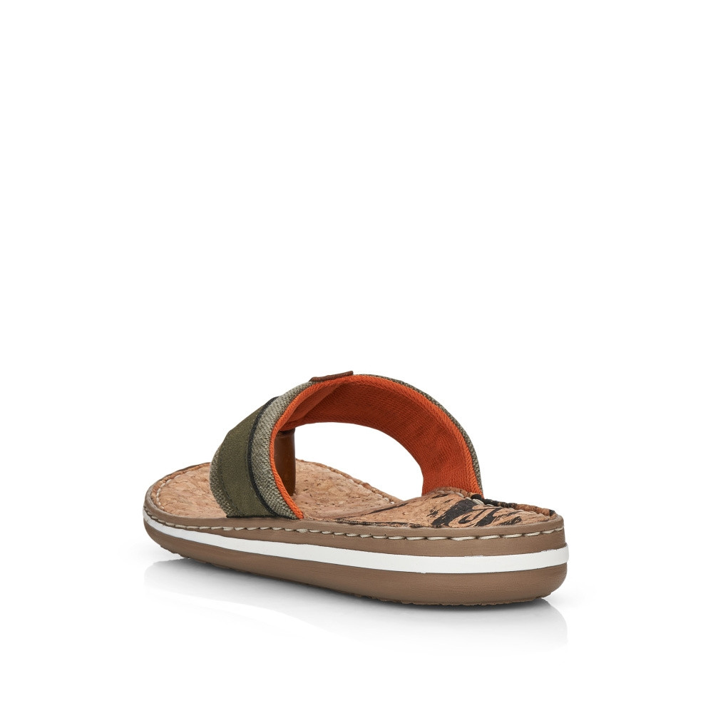 detail Pánské žabky RIEKER 21095-54 zelená S4