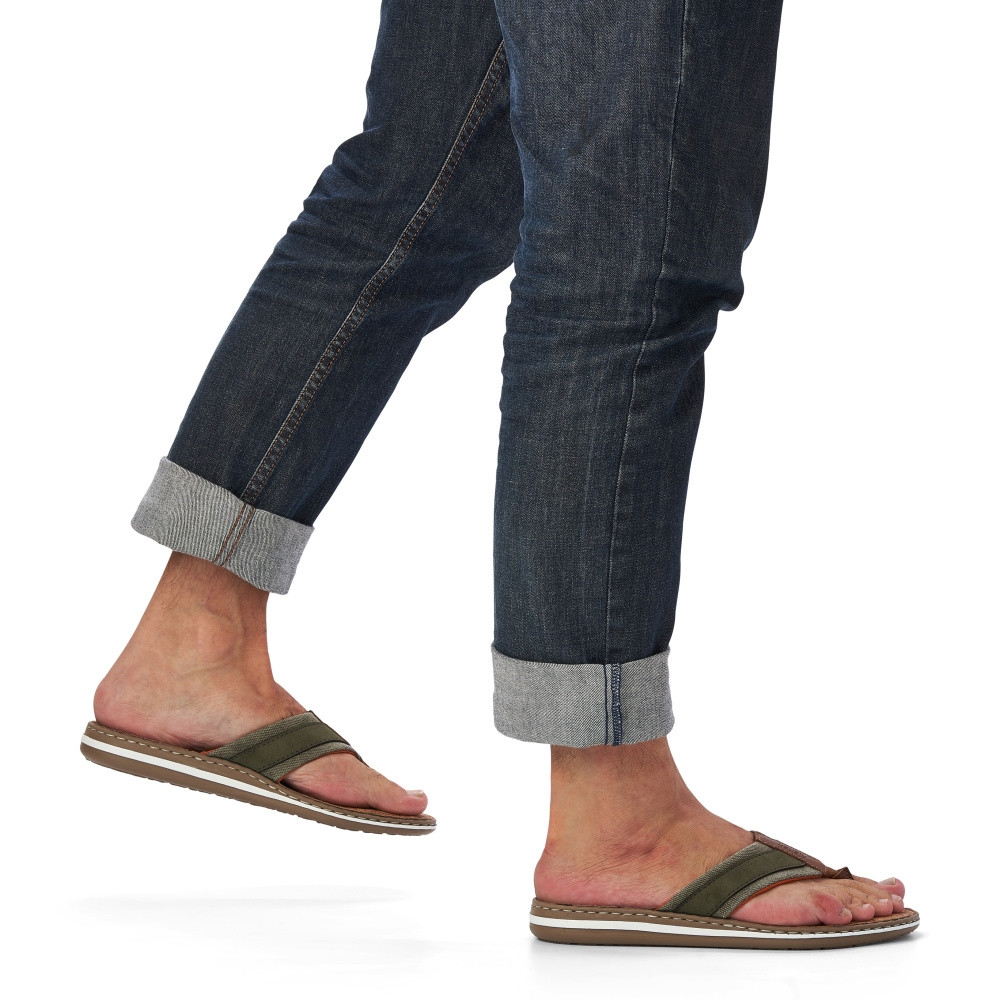 detail Pánské žabky RIEKER 21095-54 zelená S4