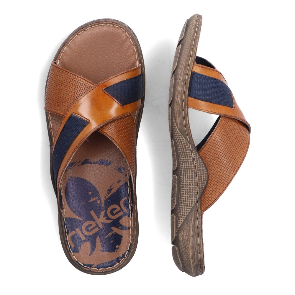 detail Pánské nazouváky RIEKER 22080-24 hnědá S2