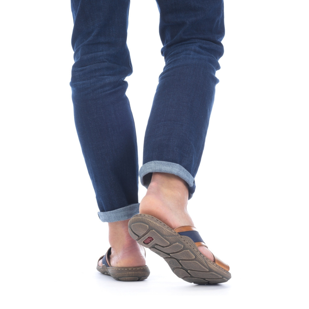 detail Pánské nazouváky RIEKER 22080-24 hnědá S2