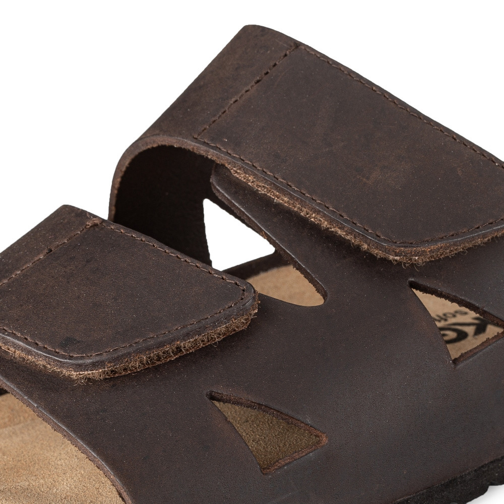 detail Pánské nazouváky RIEKER RIE-10201238-S2 hnědá