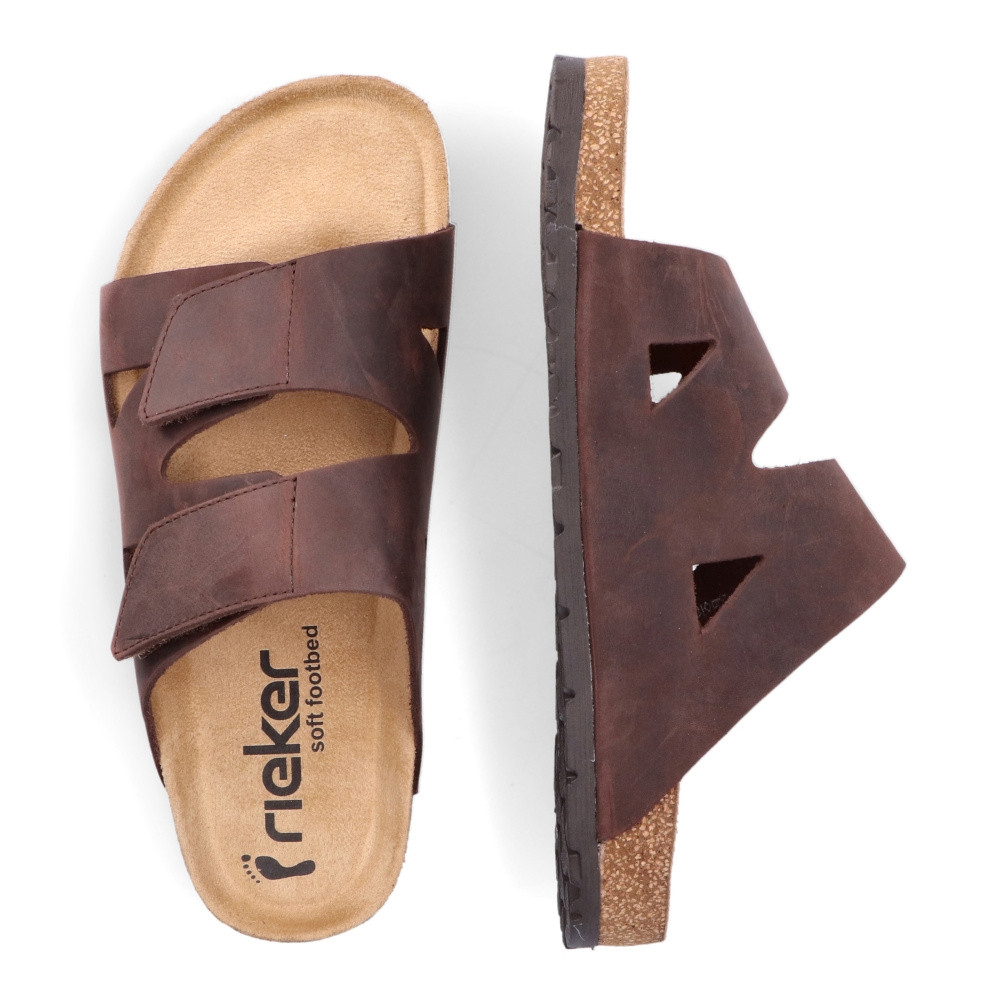 detail Pánské nazouváky RIEKER 22150-25 hnědá S2