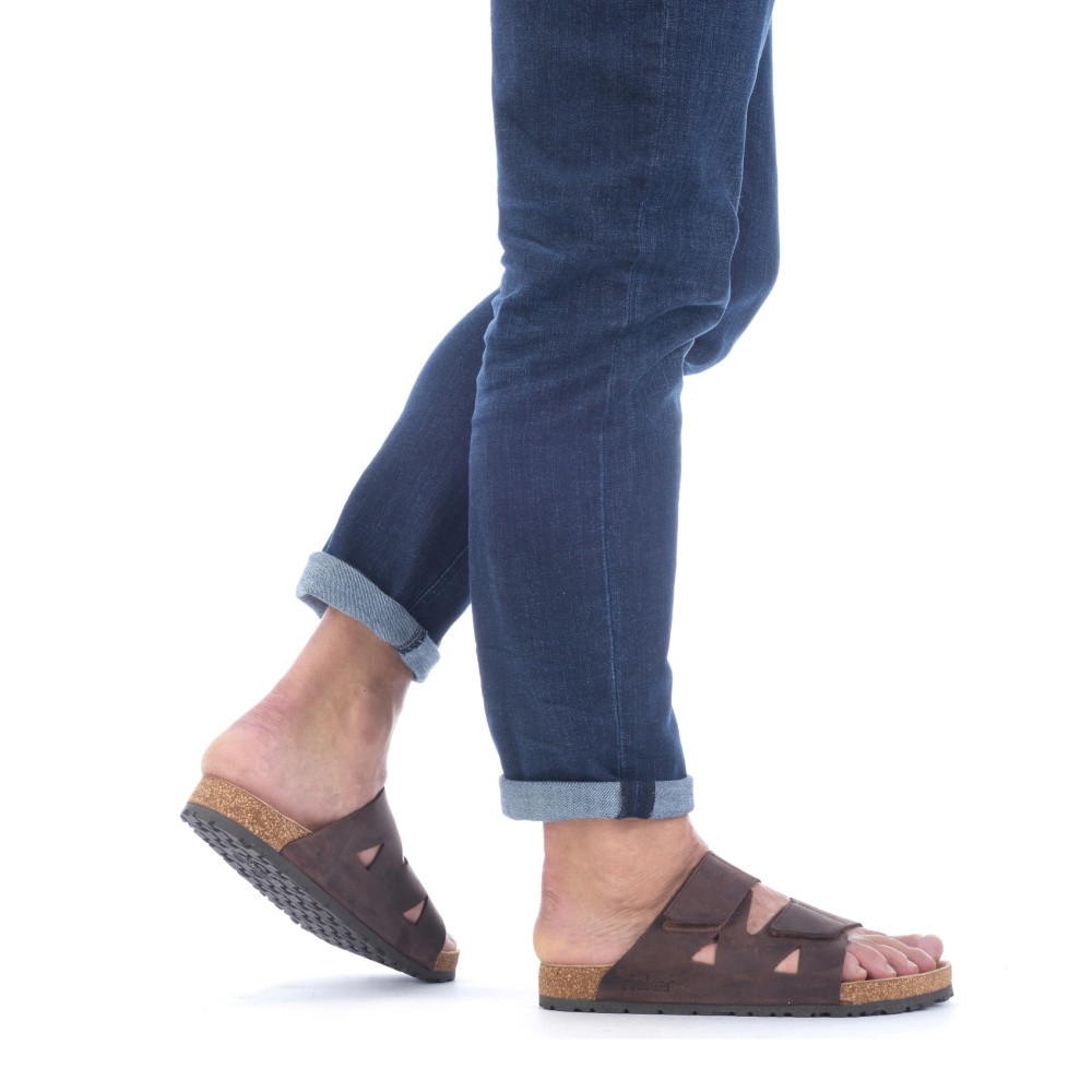 detail Pánské nazouváky RIEKER 22150-25 hnědá S2