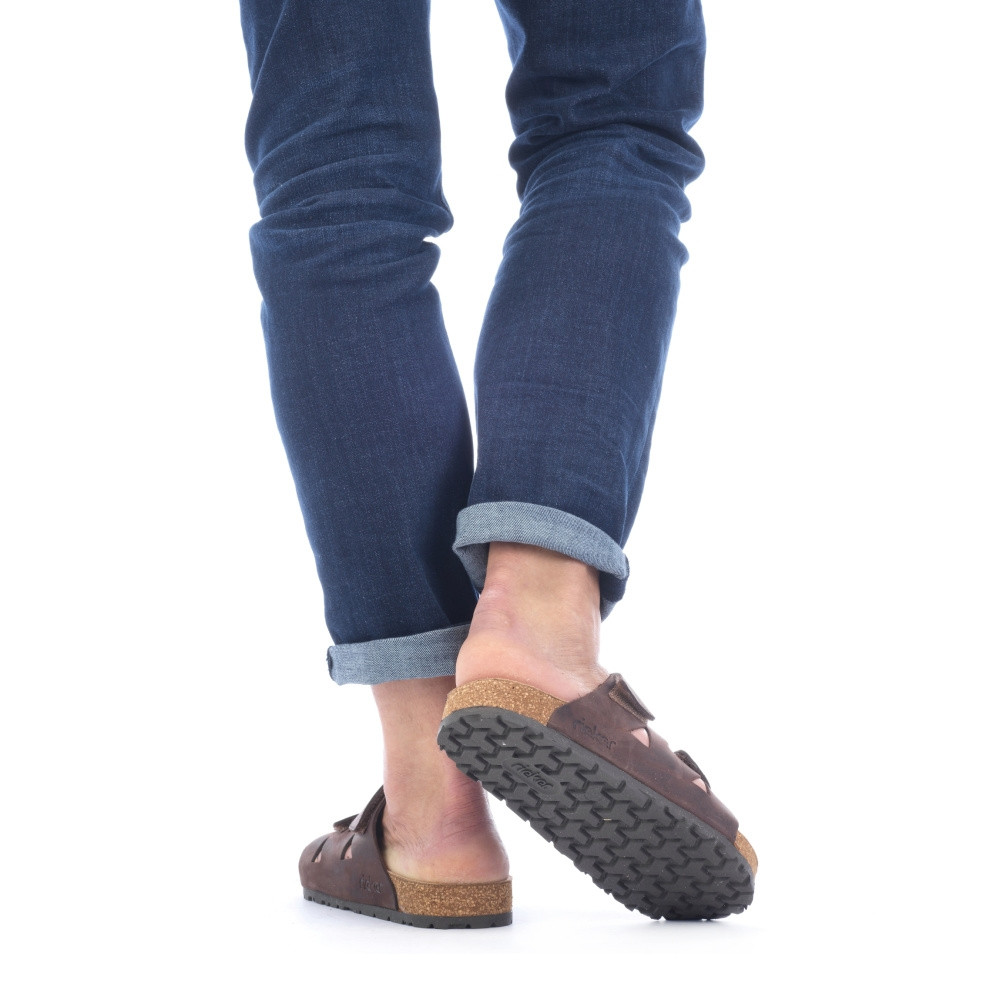 detail Pánské nazouváky RIEKER 22150-25 hnědá S2