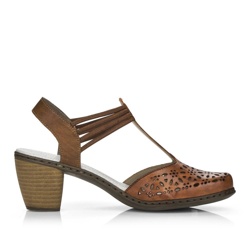 detail Dámské sandály RIEKER 40969-24 hnědá S3