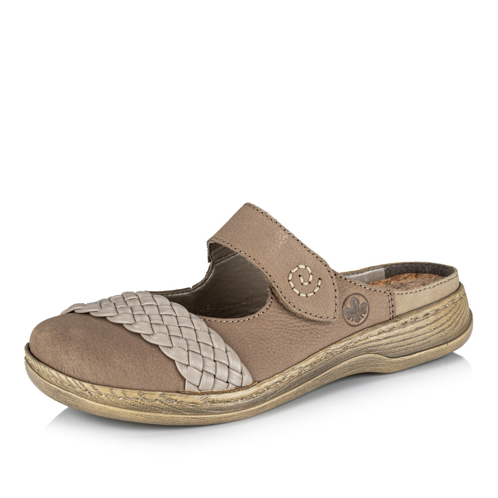 detail Dámské nazouváky RIEKER RIE-10201255-S2 béžová