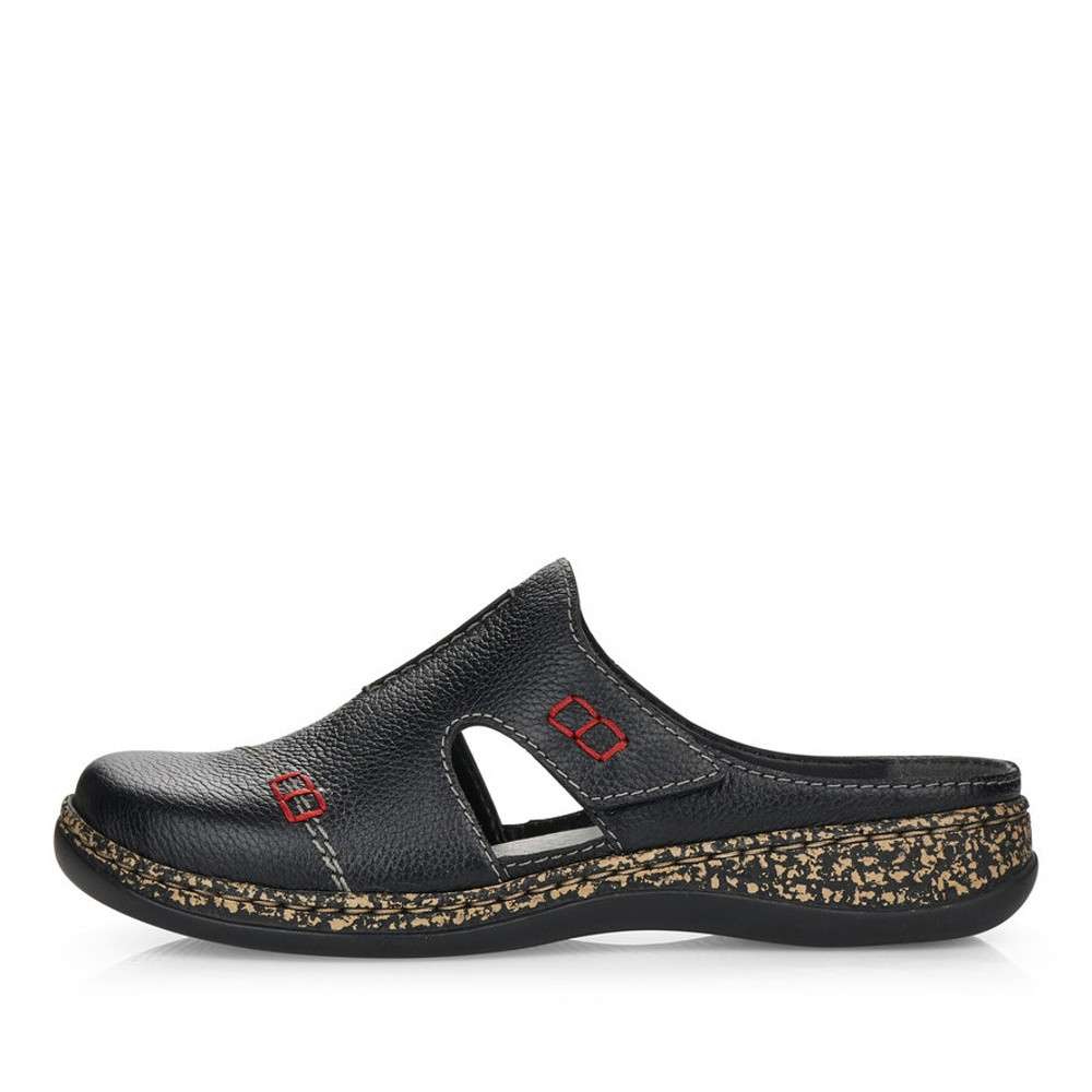 detail Dámské nazouváky RIEKER 46362-00 černá S5