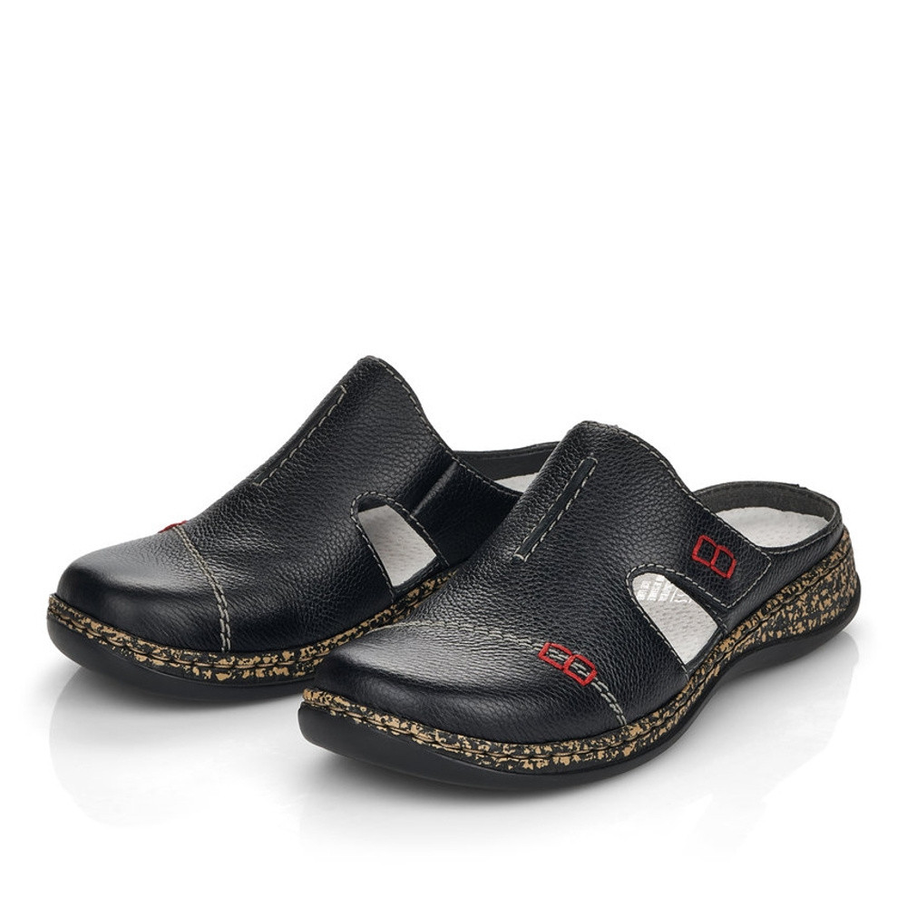 detail Dámské nazouváky RIEKER 46362-00 černá S5