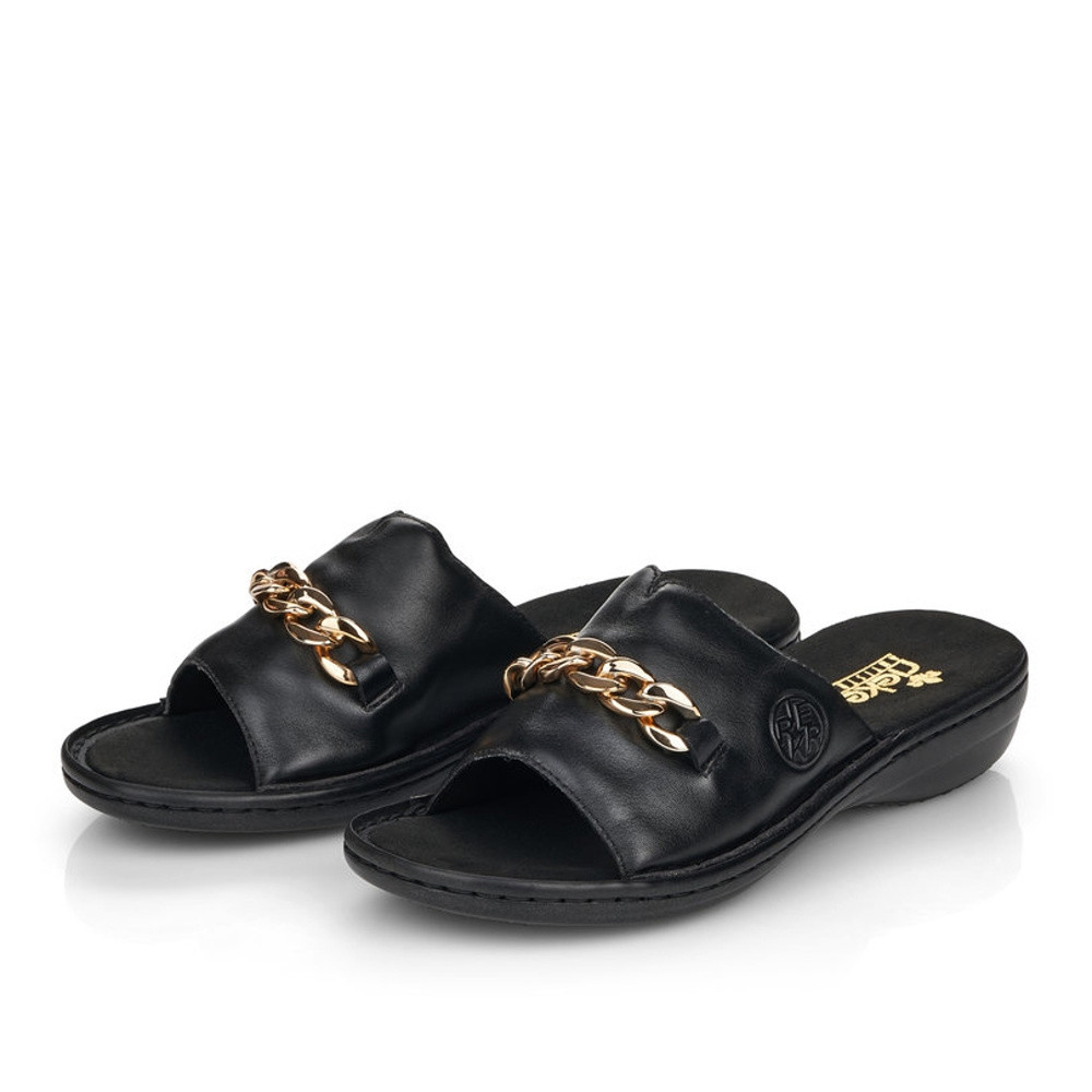 detail Dámské nazouváky RIEKER RIE-10201271-S2 černá