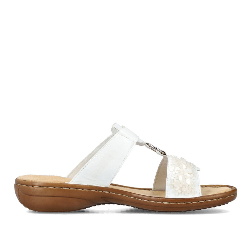 detail Dámské nazouváky RIEKER RIE-10201273-S2 bílá