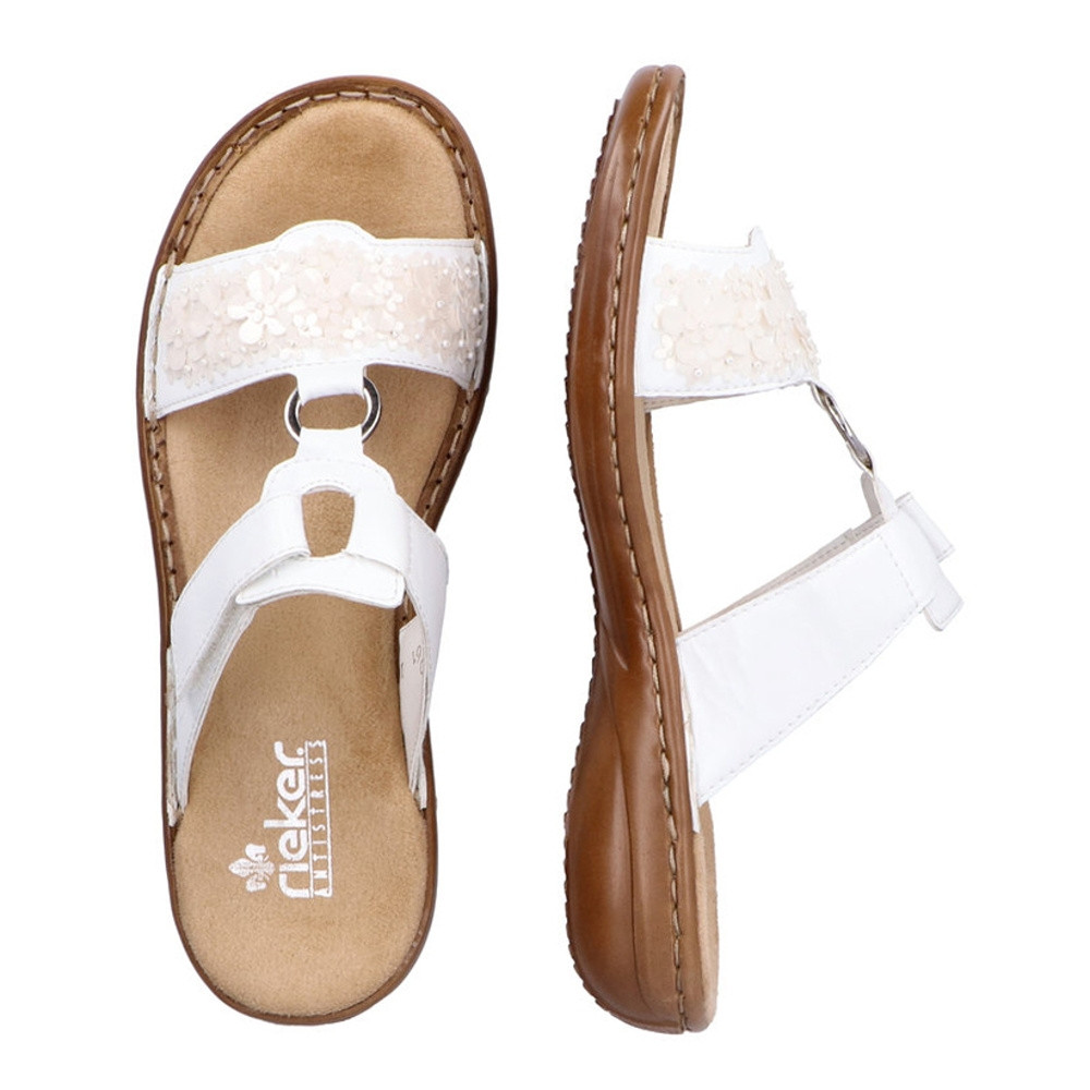 detail Dámské nazouváky RIEKER RIE-10201273-S2 bílá