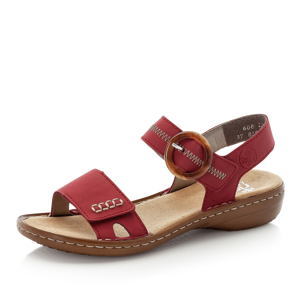 detail Dámské sandály RIEKER RIE-10201275-S2 červená
