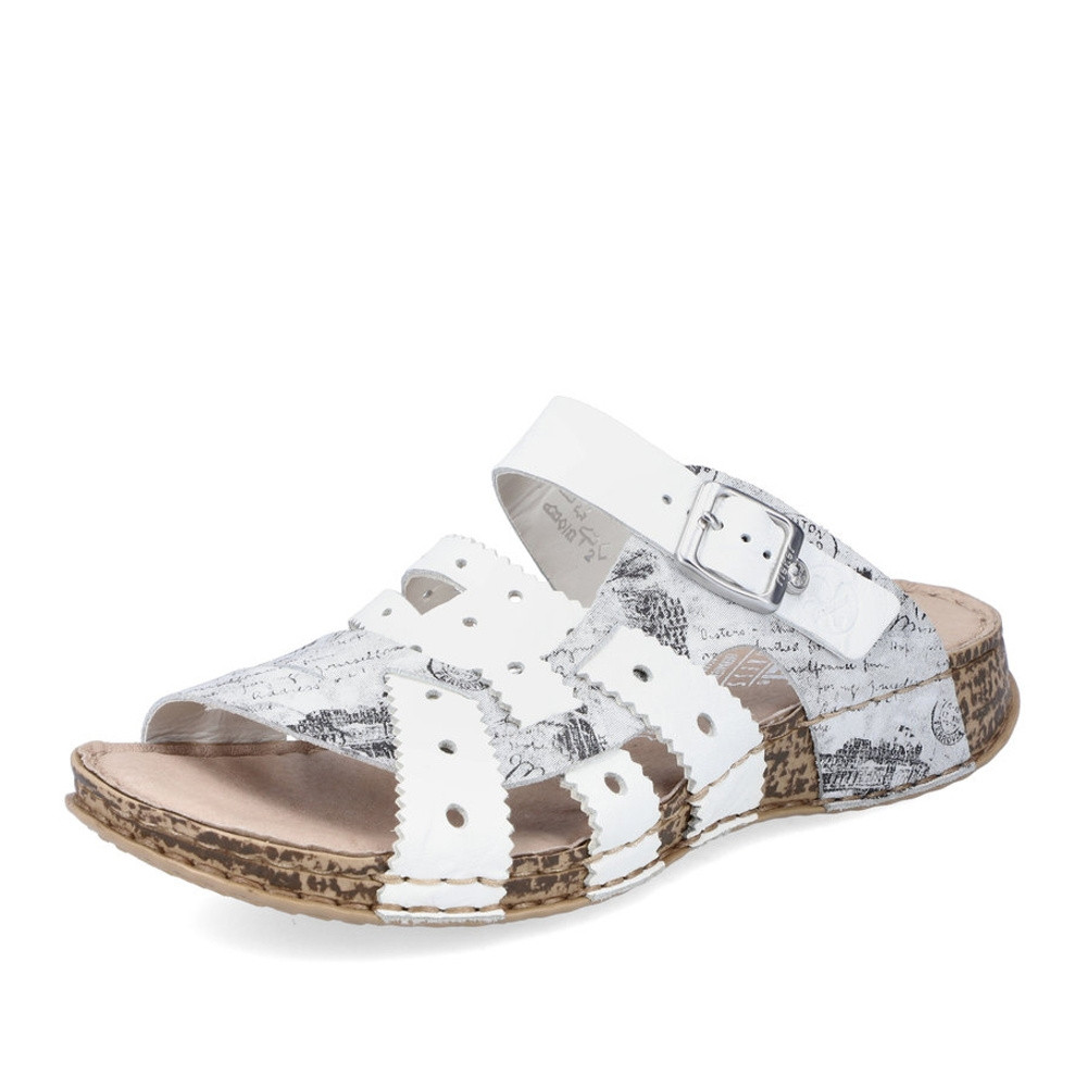 detail Dámské nazouváky RIEKER RIE-10201278-S2 bílá