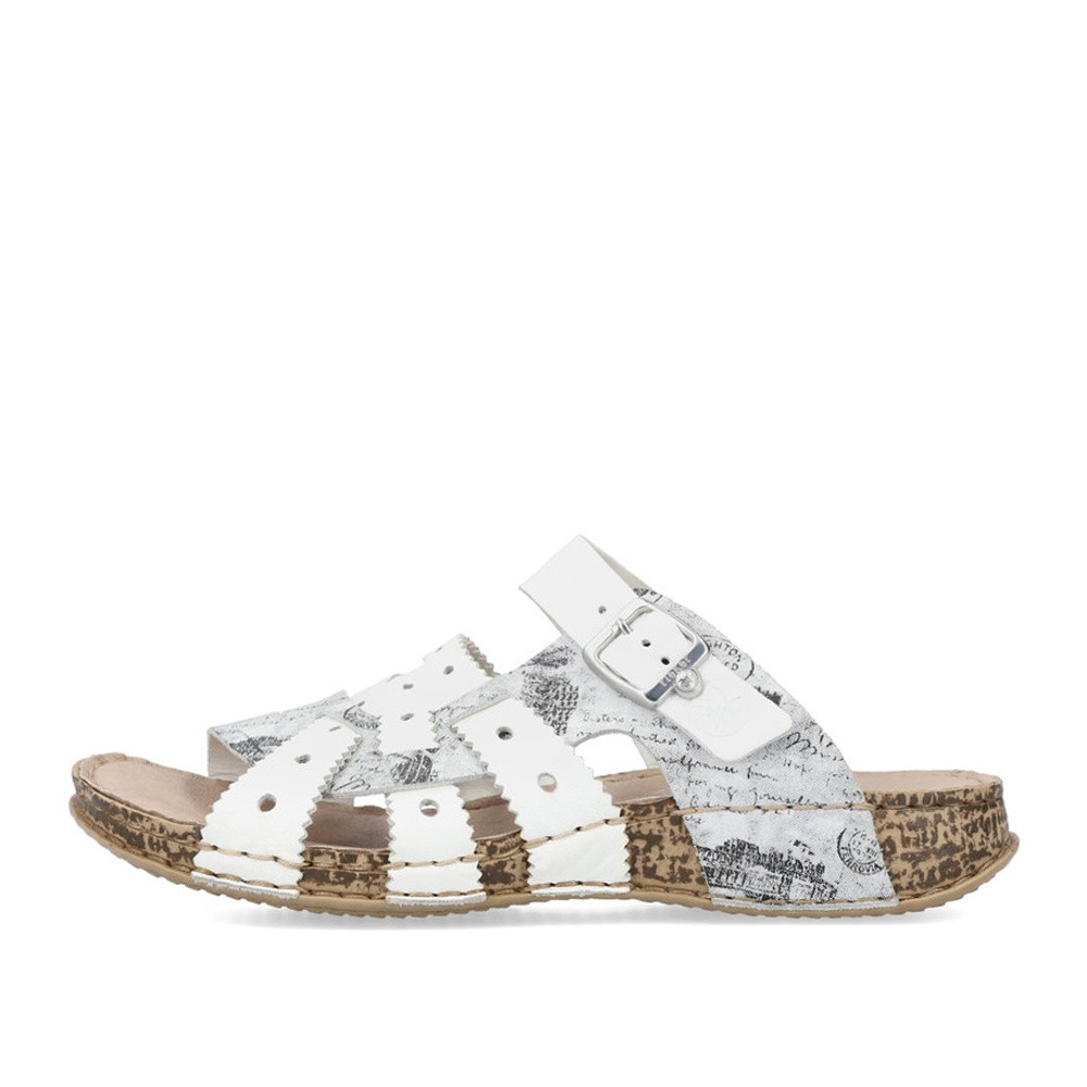 detail Dámské nazouváky RIEKER RIE-10201278-S2 bílá