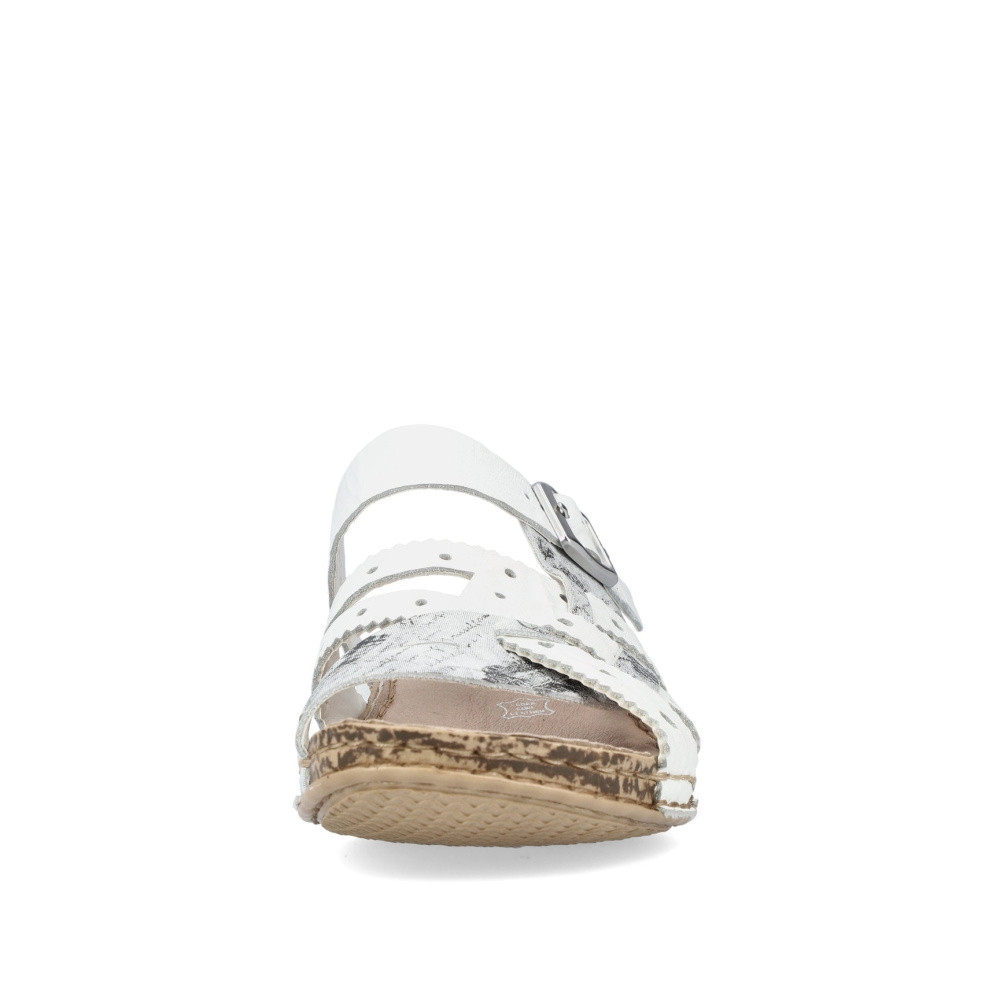 detail Dámské nazouváky RIEKER RIE-10201278-S2 bílá