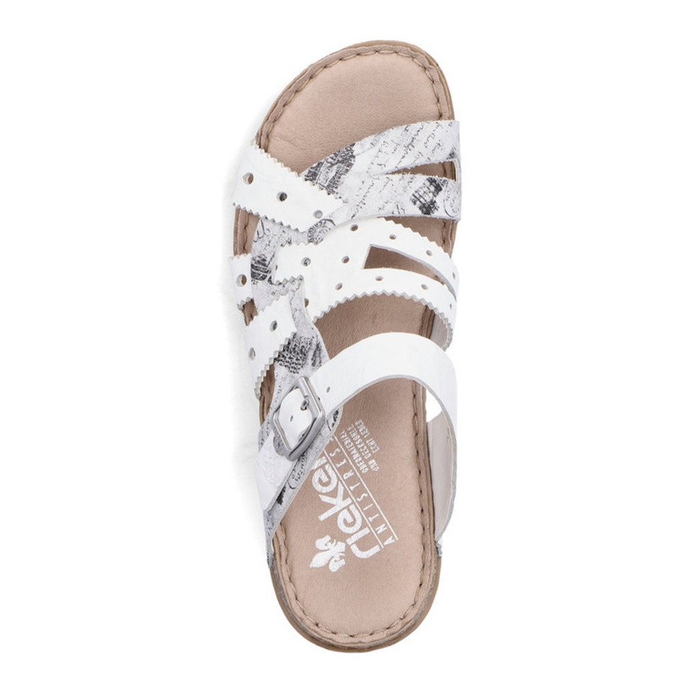 detail Dámské nazouváky RIEKER RIE-10201278-S2 bílá