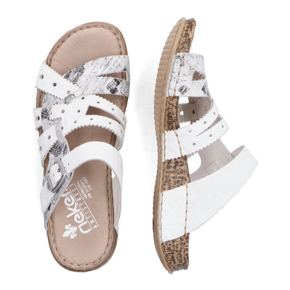 detail Dámské nazouváky RIEKER RIE-10201278-S2 bílá