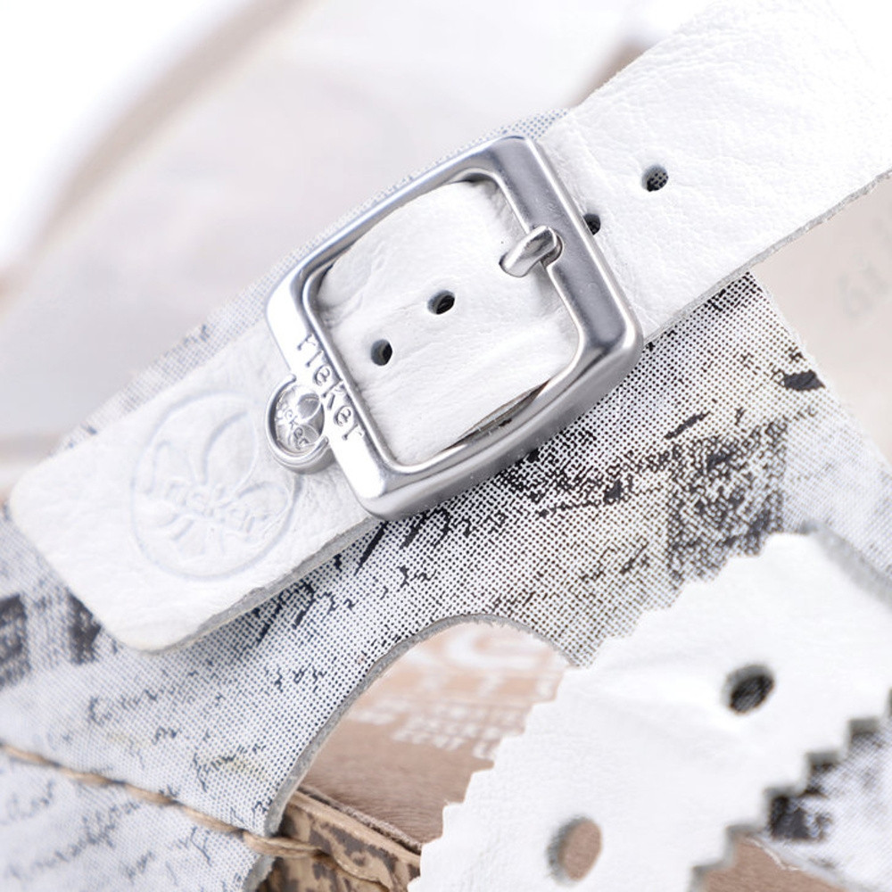 detail Dámské nazouváky RIEKER RIE-10201278-S2 bílá