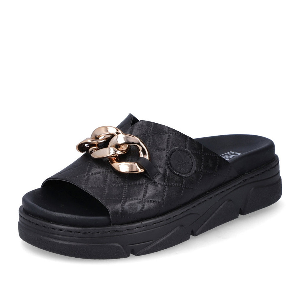 detail Dámské nazouváky RIEKER 62154-00 černá S2