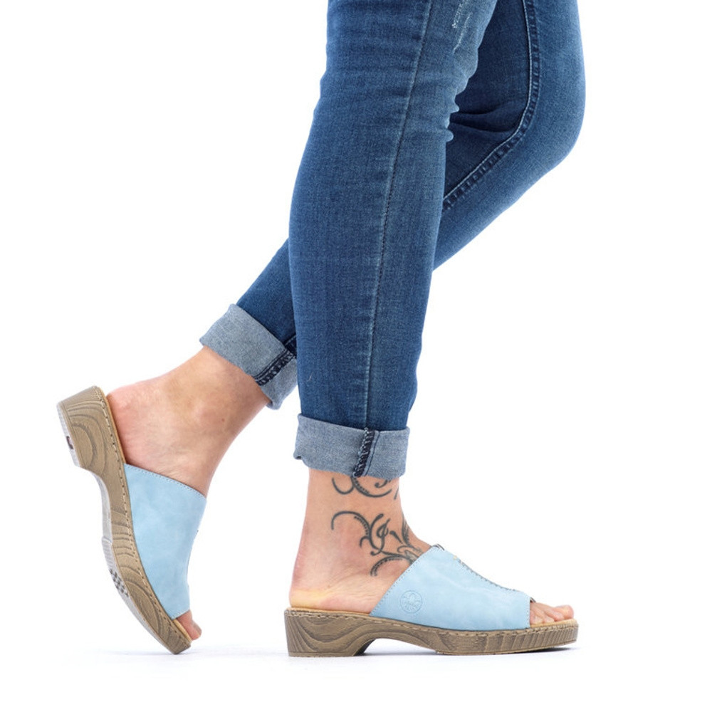 detail Dámské nazouváky RIEKER 62284-10 modrá S2