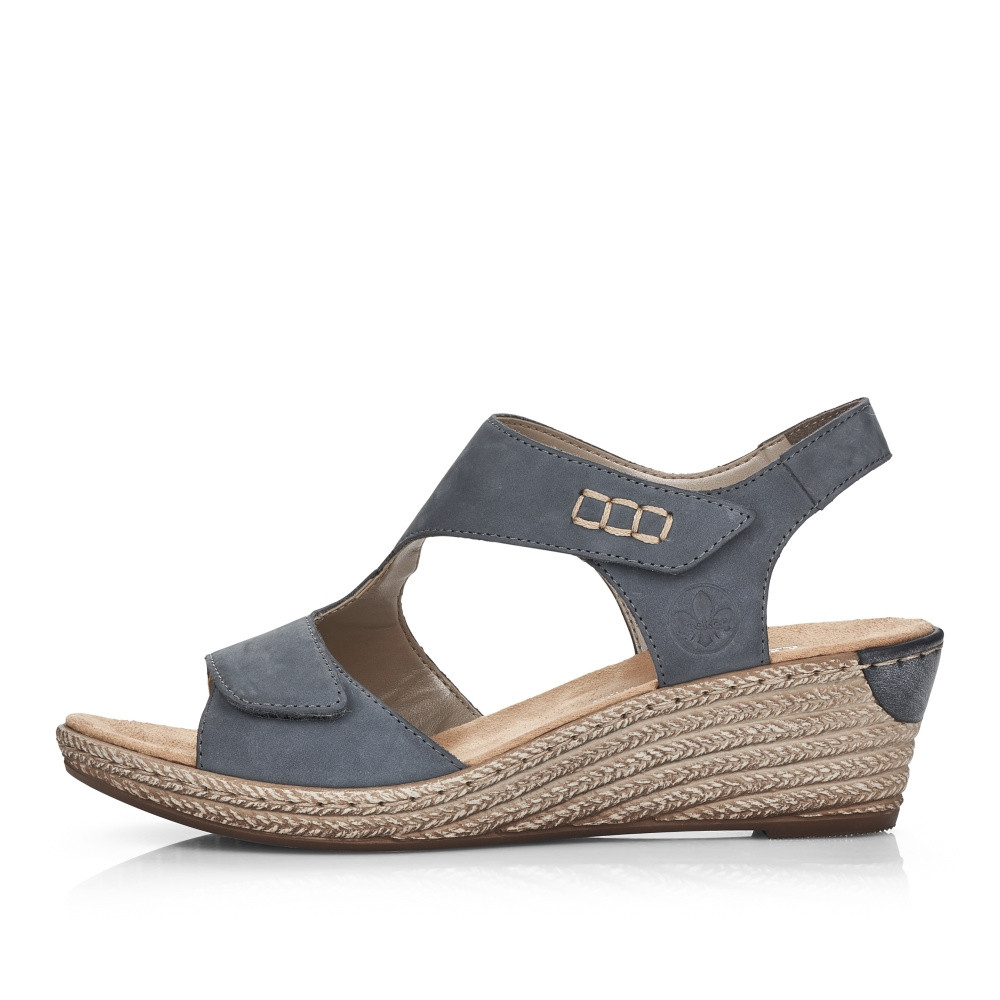 detail Dámské sandály RIEKER 62468-14 modrá S2