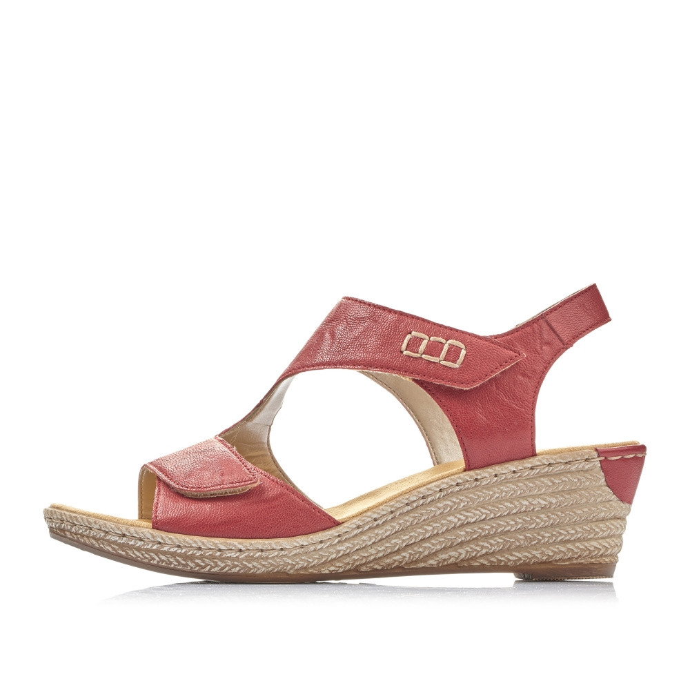 detail Dámské sandály RIEKER 62468-33 červená S2