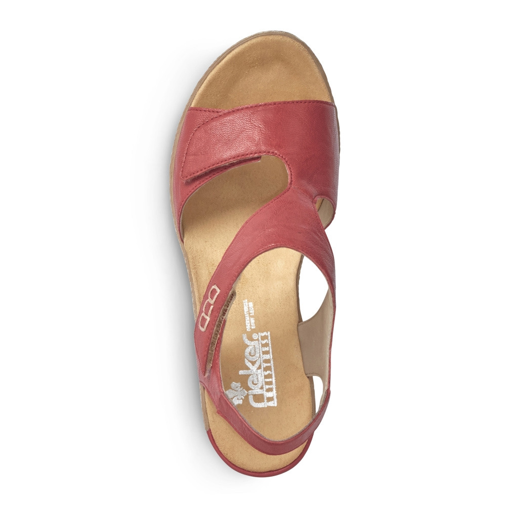 detail Dámské sandály RIEKER 62468-33 červená S2