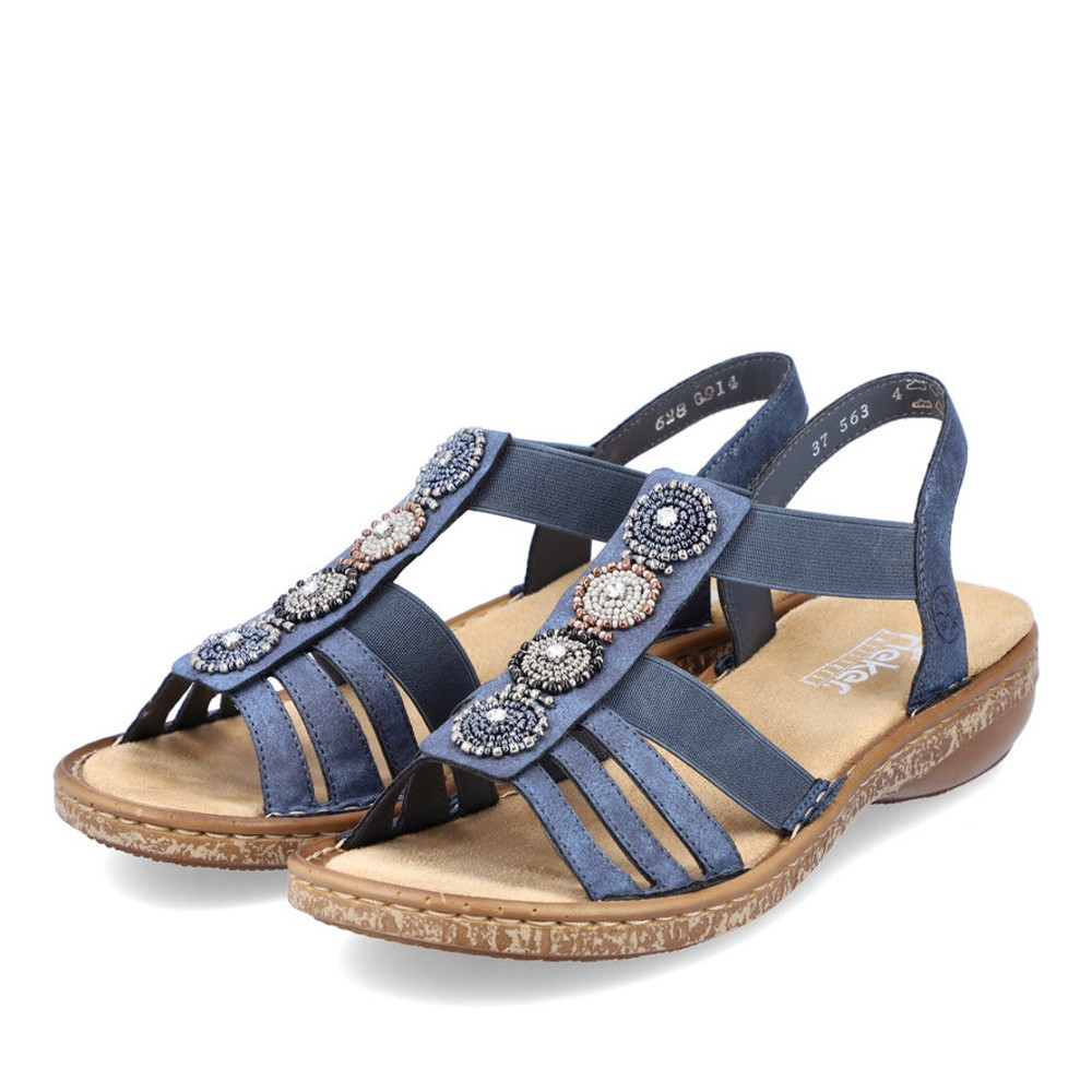 detail Dámské sandály RIEKER RIE-10201295-S2 modrá