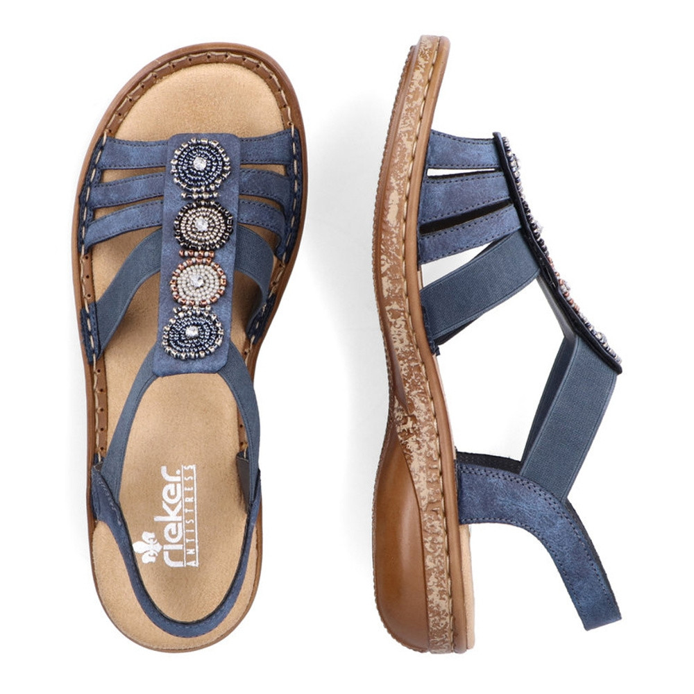 detail Dámské sandály RIEKER RIE-10201295-S2 modrá