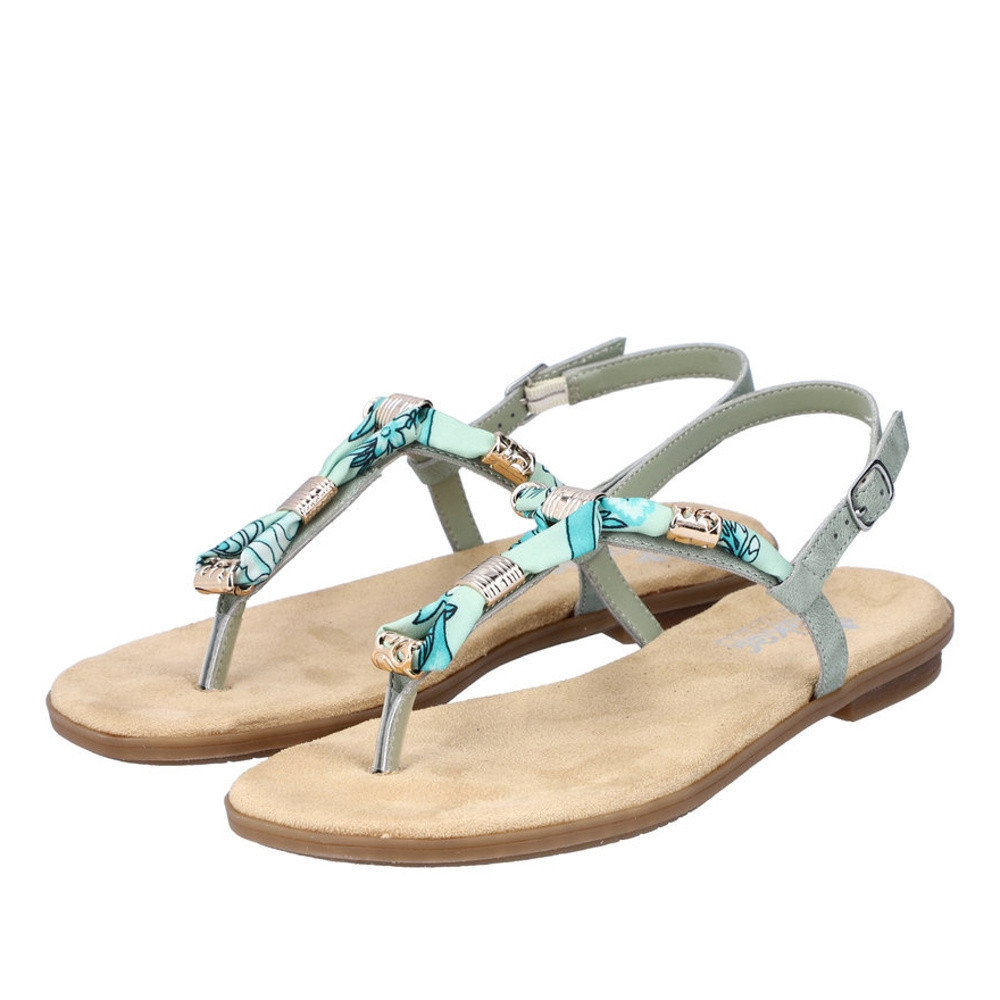 detail Dámské sandály RIEKER RIE-10201307-S2 zelená