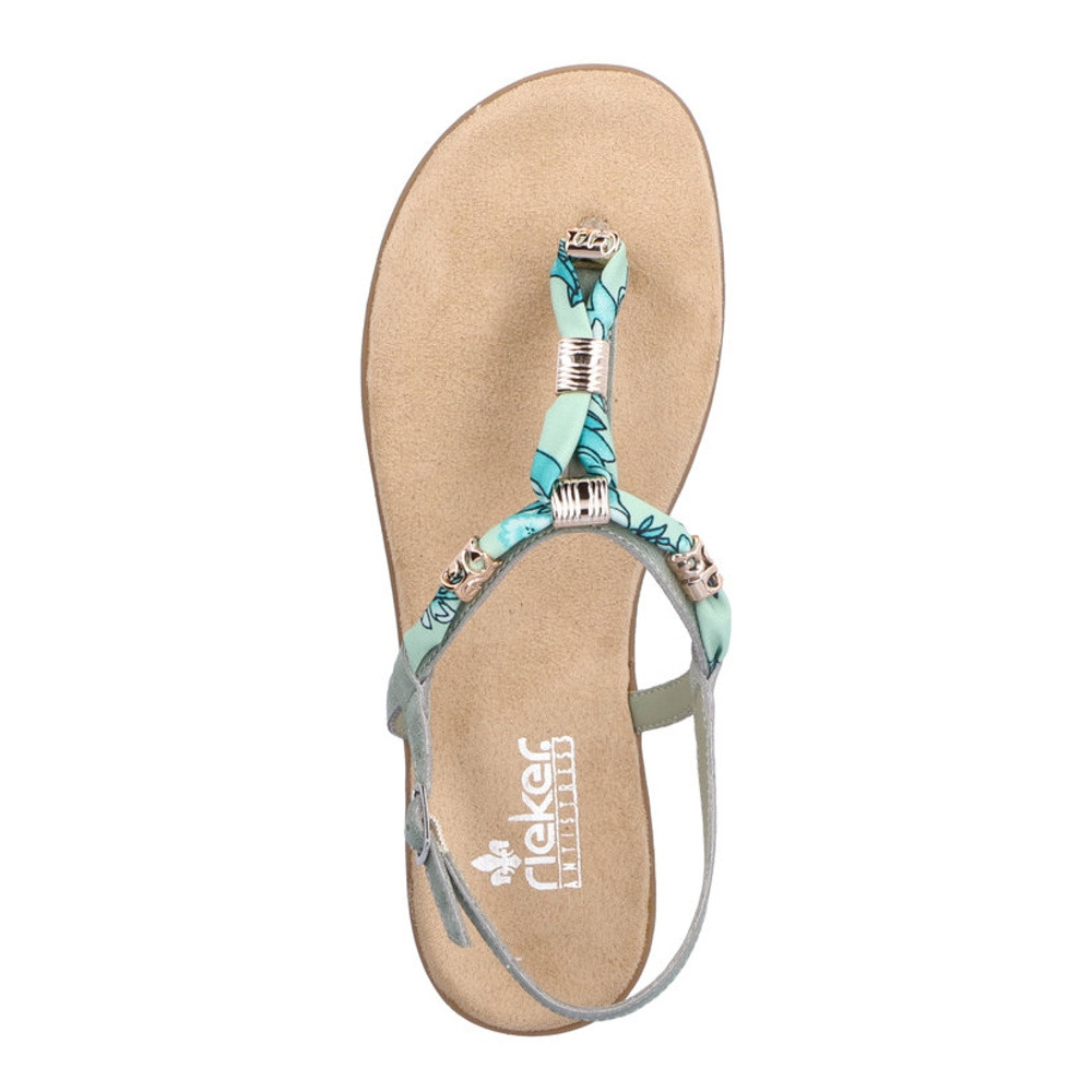 detail Dámské sandály RIEKER RIE-10201307-S2 zelená