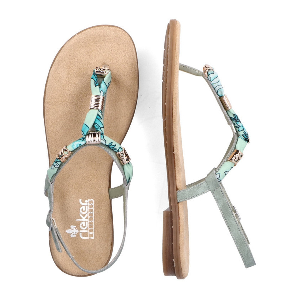 detail Dámské sandály RIEKER RIE-10201307-S2 zelená