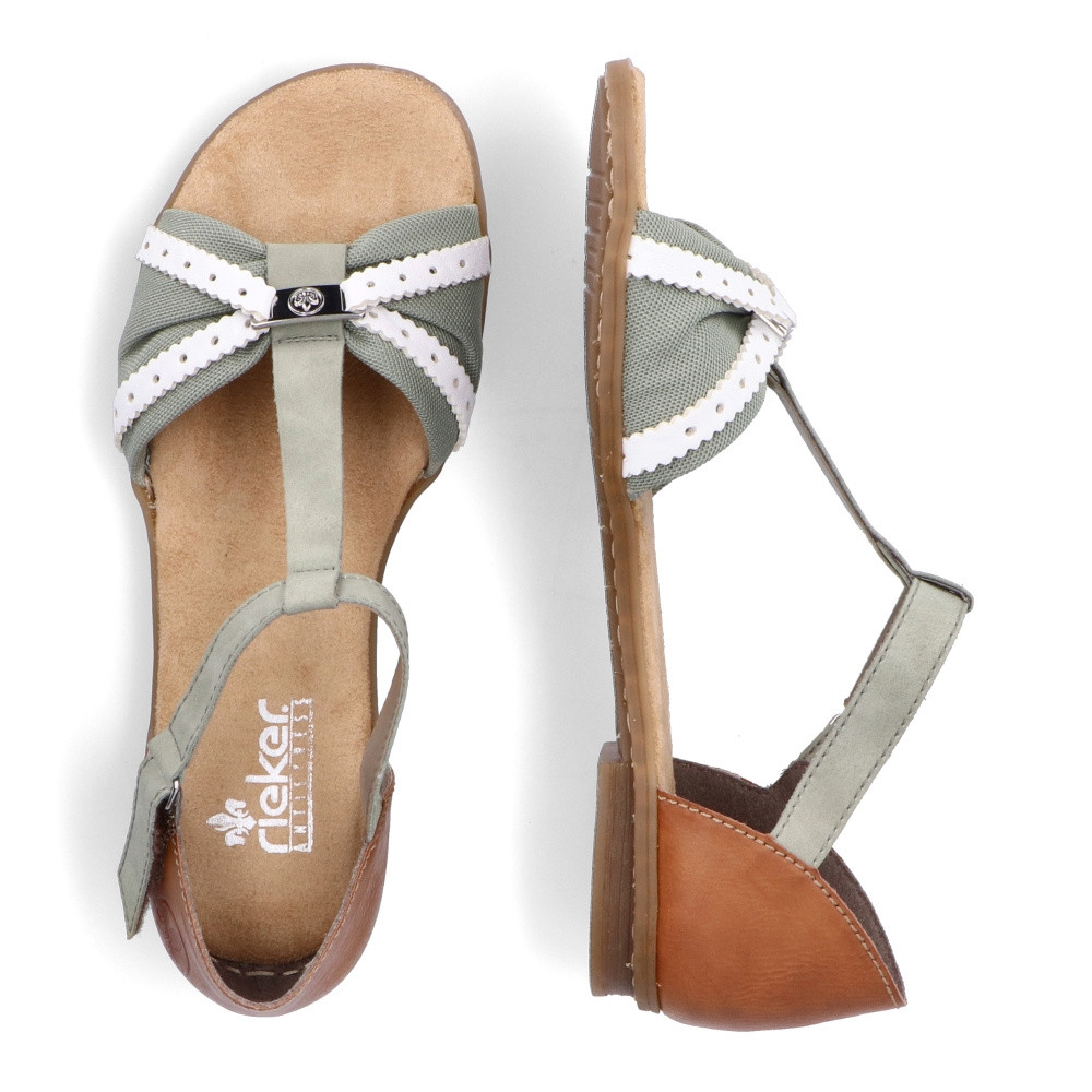 detail Dámské sandály RIEKER RIE-10201308-S2 zelená