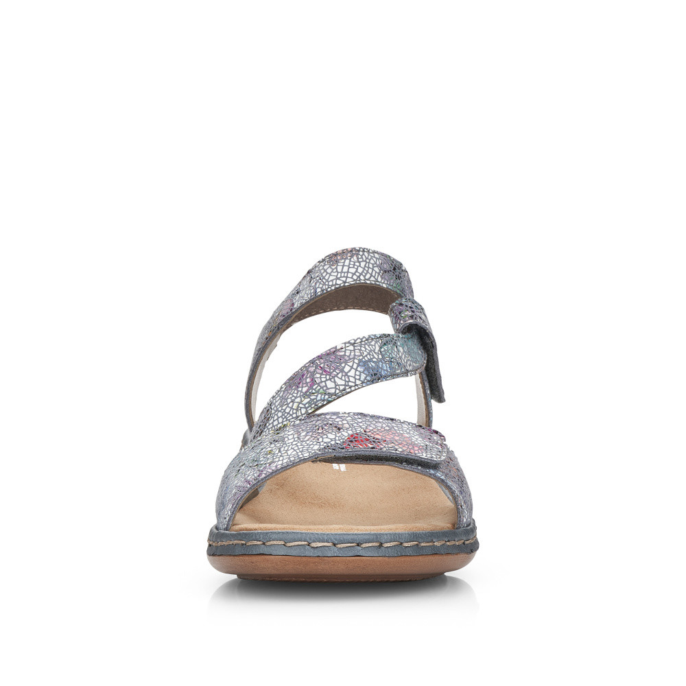 detail Dámské sandály RIEKER 659C7-90 modrá S6