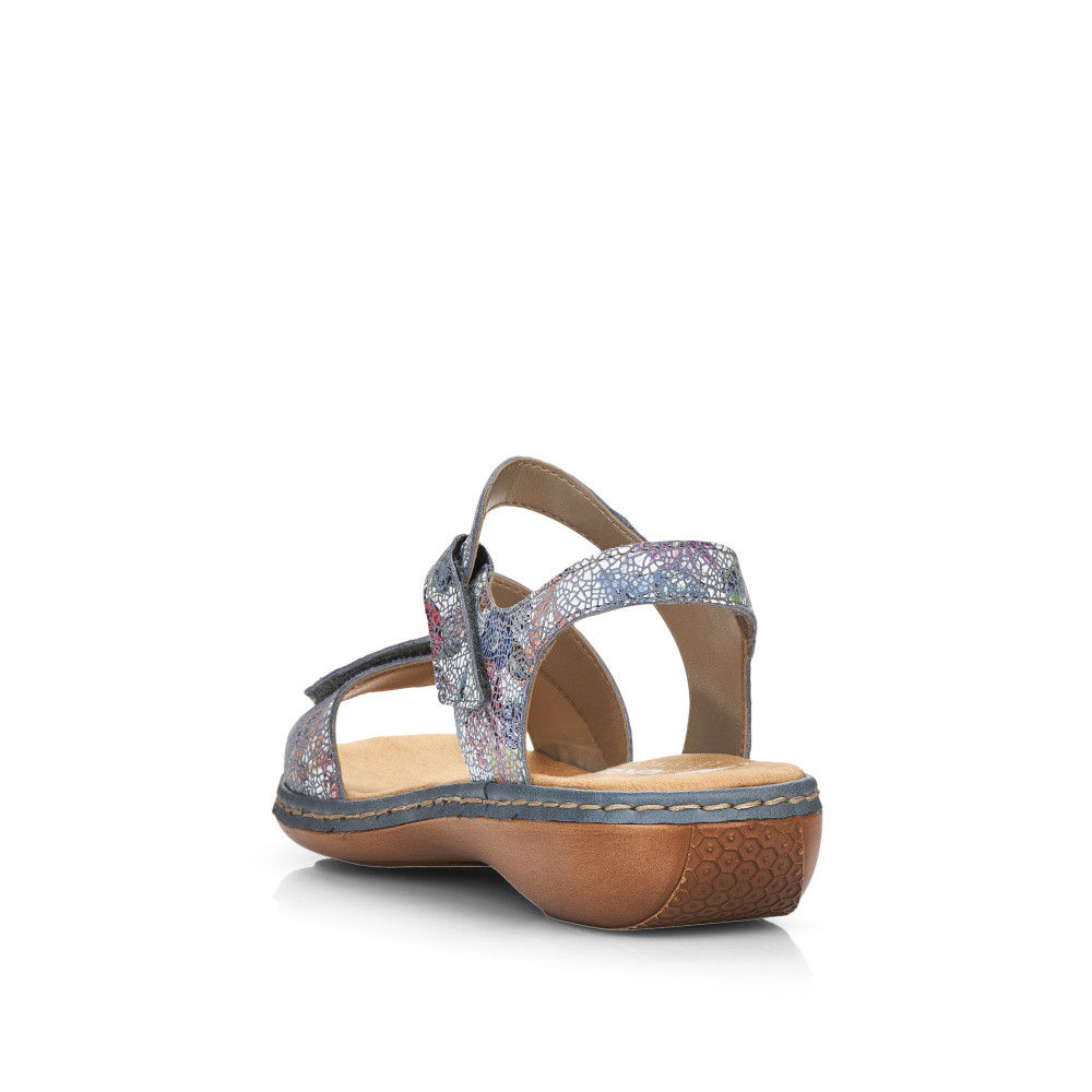 detail Dámské sandály RIEKER 659C7-90 modrá S6