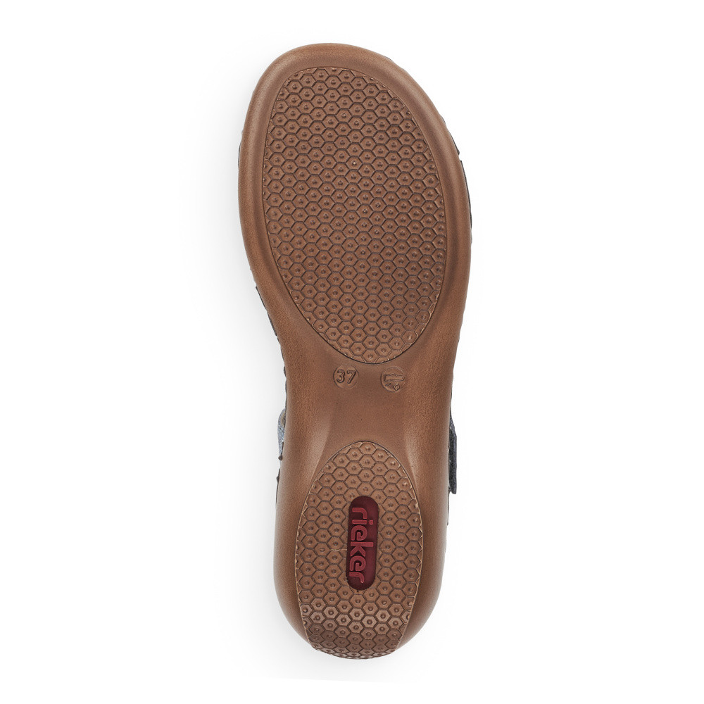 detail Dámské sandály RIEKER 659C7-90 modrá S6