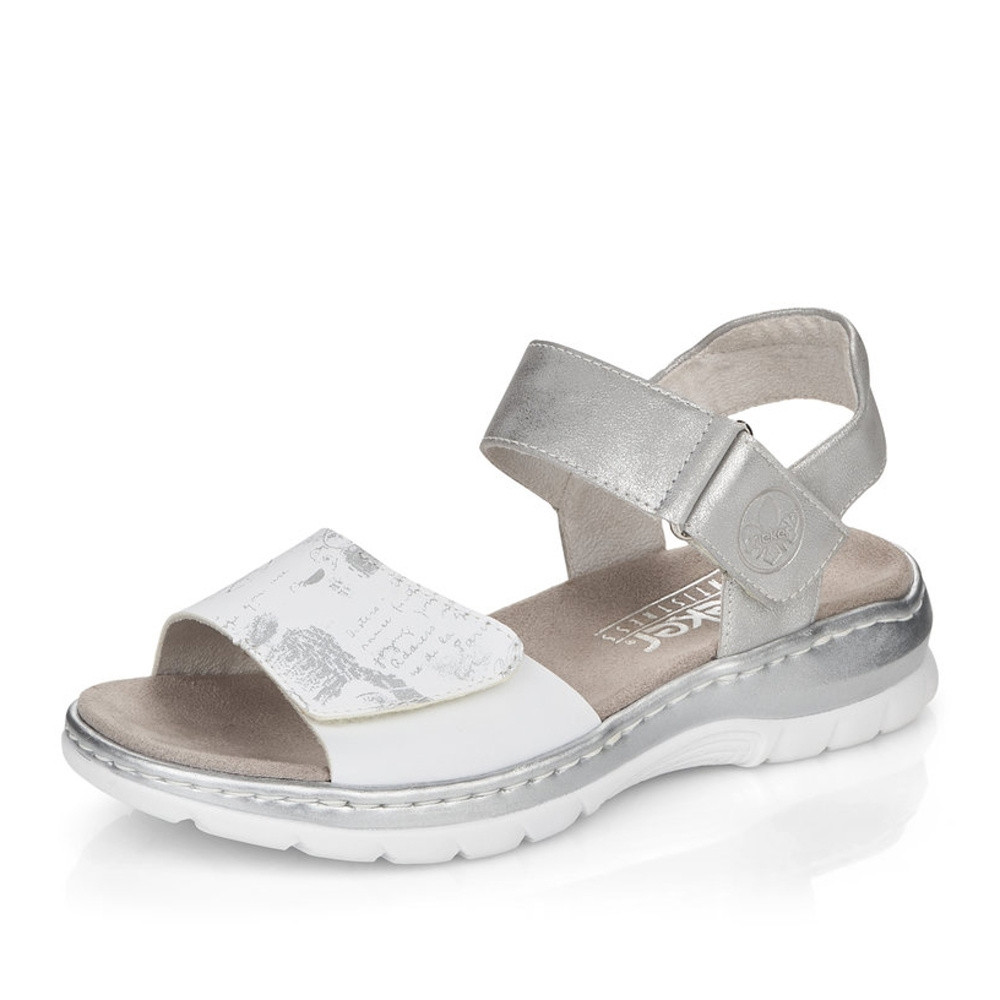 detail Dámské sandály RIEKER RIE-10201326-S2 bílá