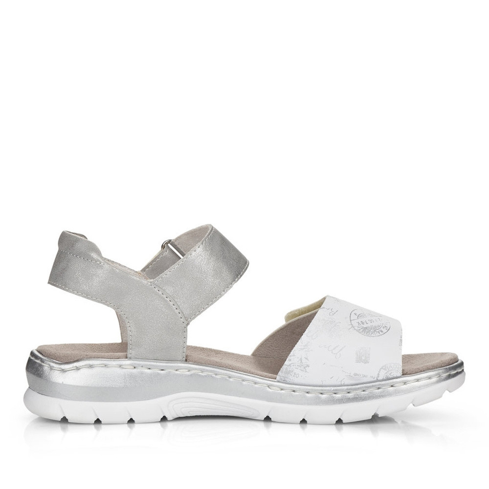 detail Dámské sandály RIEKER RIE-10201326-S2 bílá