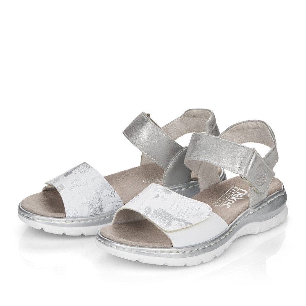 detail Dámské sandály RIEKER RIE-10201326-S2 bílá