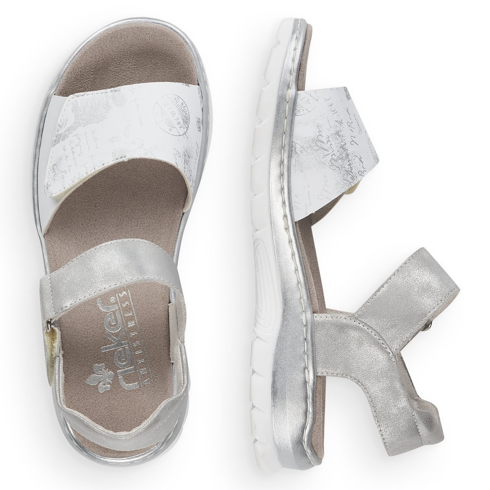 detail Dámské sandály RIEKER RIE-10201326-S2 bílá